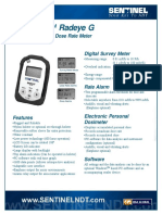 Sentinel Radeye G: Portable Dose and Dose Rate Meter