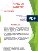 Screening of Antidiabetic Drugs: Presented By