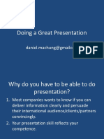 Doing A Great Presentation