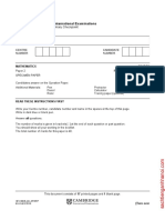 Maths Specimen Paper 2 2014 2017