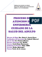 Proceso de Atencion de Enfermeria Cuidado de La