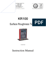 KR 100 Roughness Tester Manual 1