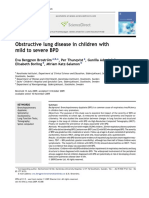 Obstructive Lung Disease in Children With Mild To Severe BPD - Respir Med. 2010