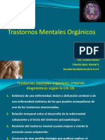 Trastornos Mentales Orgánicos - Dra Hansen