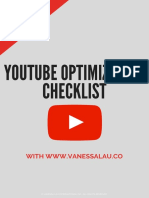 Free Youtube Optimization Checklist 2019 PDF