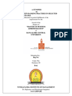 A Study On Green Banking Practises in Selected Submitted in Partial Fulfillment of The Requirement For The Award of The Degree of