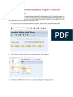 Executing Function Modules Sequentially Using SE37 Transaction in SAP