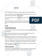 Test - 2 Deep Vein Thrombosis Text A: Medical Management