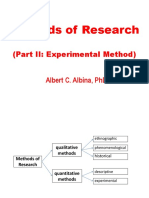 Types of Experimental Research Approaches