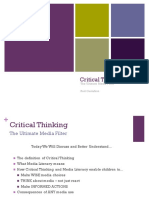 Critical Thinking and Media