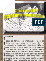 Exemplo de Texto Dissertativo-Argumentativo