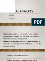 General Annuity: Future Value Present Value Cash Flow Fair Market Value