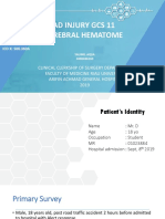 Moderate Head Injury Gcs 11 With Intracerebral Hematome