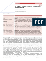 Exercise Interventions Improve Postural Control in Children With Cerebral Palsy: A Systematic Review