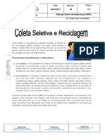 Diálogo Diário de Segurança (DDS) - Coleta Seletiva e Reciclagem