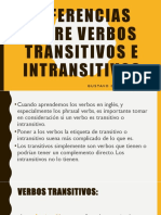 Gustavo Garcia Hernandez Diferencias Entre Verbos Transitivos e Intransitivos