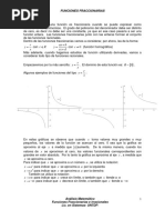 U-1.e. T Funciones Fraccionarias e Irracionales PDF