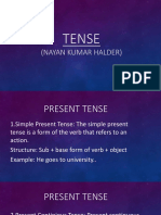 Tense: (Nayan Kumar Halder)