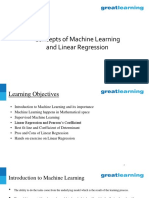 Machine Learning and Linear Regression