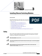 Installing Ethernet Switching Modules