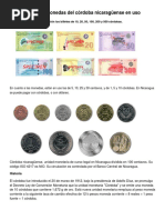 Billetes y Monedas Del Córdoba Nicaragüense en Uso