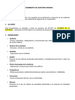 Procedimiento de Auditoría Interna