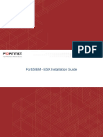 Fortisiem - Esx Installation Guide