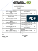 Grade 6 Mapeh Most and Least