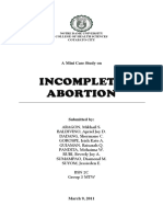 Incomplete Abortion: A Mini Case Study On