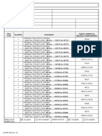 Item Code Quantity Description Tag No., Batch No., Serial No., Cast, Heat No