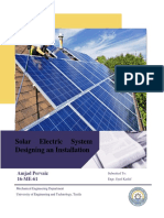 Solar Electric System, Designing and Installation