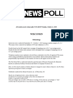 Fox News Poll: October 2019, Wisconsin