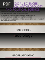 The Social Sciences-GOAL LC 5