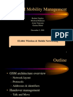 GSM Mobility Management: EL604: Wireless & Mobile Networking