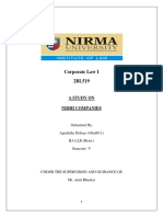 Corporate Law I 2BL519: A Study On Nidhi Companies