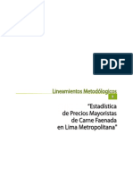 Estadística de Precios Mayoristas de Carne Faenada