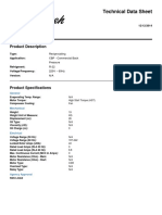 Model: TYA9474EES: Technical Data Sheet