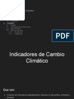 Indicadores de Cambio Climatico