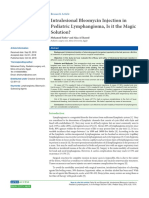 Bleomycin Injection in Lymphangioma Journal