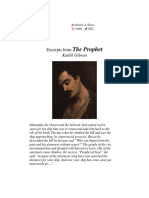 The Prophet: Excerpts From