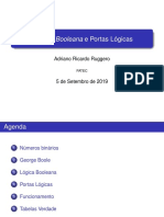 Apresentação em Slides Sobre Álgebra Booleana e Portas Lógicas