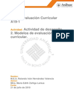 Modelos de Evaluación Curricular