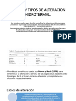 Estilos y Tipos de Alteracion Hidrotermal