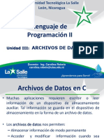 III Unidad Archivos de Datos en C