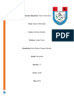 Tipos de Mercados Monografía