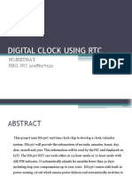 Digital Clock Using RTC: Sujeetha Y REG. NO. 2018617022