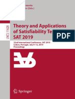 (Lecture Notes in Computer Science 11628) Mikoláš Janota, Inês Lynce - Theory and Applications of Satisfiability Testing – SAT 2019_ 22nd International Conference, SAT 2019, Lisbon, Portugal, July 9–1