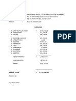 Bill of Materials & Specs-Pagbilao (Building)