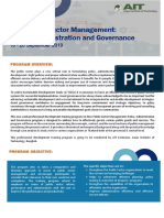 New Public Sector Management: Policy, Administration and Governance