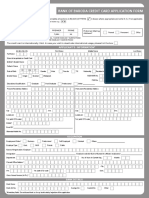 Credit Card Application Form PDF